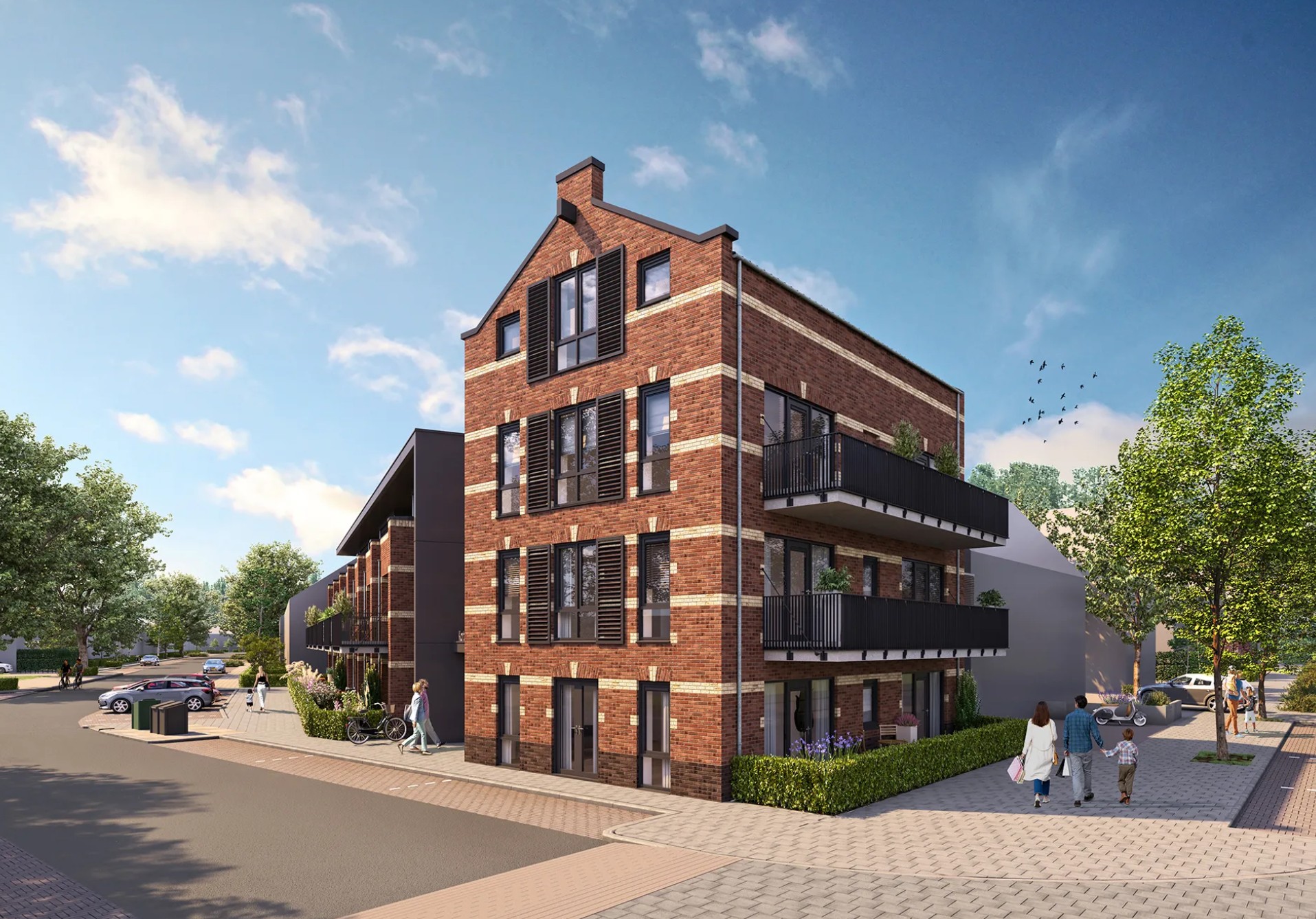 3D visualisatie appartementencomplex Nijmegen