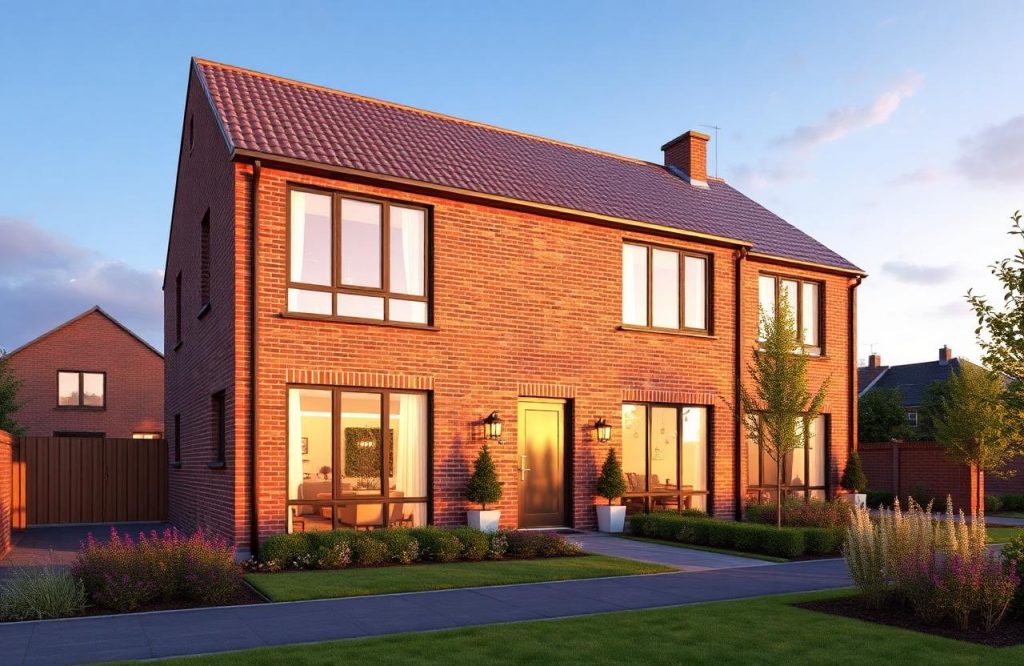 Visualisatie rijwoningen Druten
